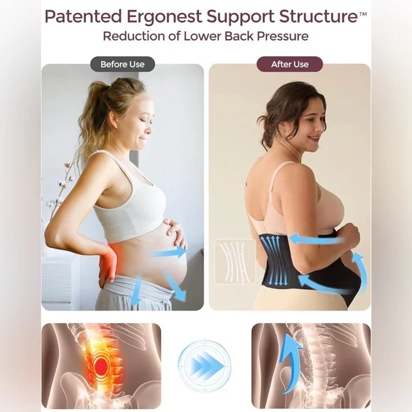 MomCozy Belly Band - Black - Picture 2 of 6